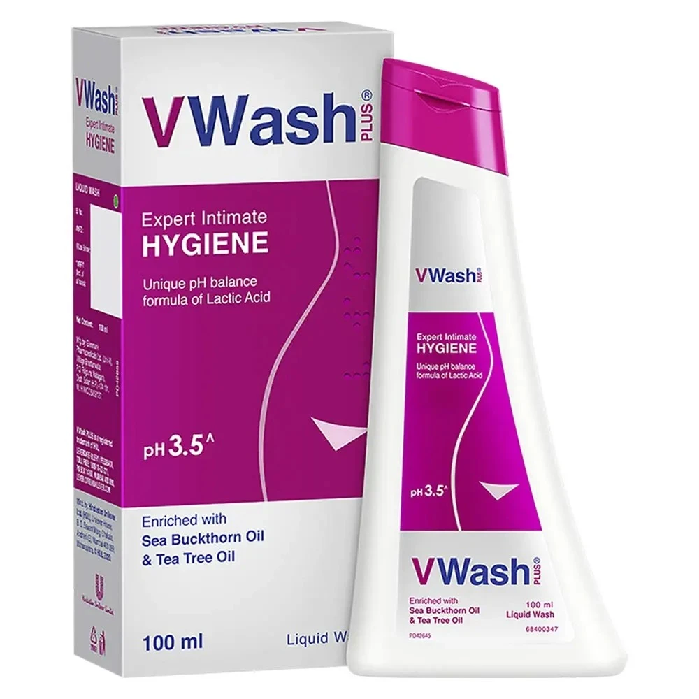 Indian Products V Wash Plus Intimate Hygiene Liquid Wash 100ml