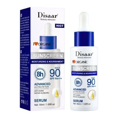 Disaar SPF 90 Sunscreen Serum Long Lasting UV Protector Sunblock Moisturizing Anti-aging Repair Skin Protective Essence 50ml