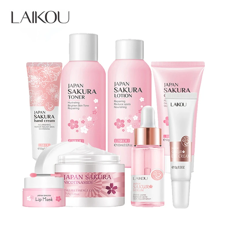Laikou Sakura Skincare Set - 8pcs
