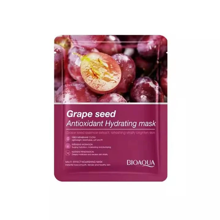 Bioaqua Grape Seed Antioxidant Hydrating Facial Sheet Mask 25g