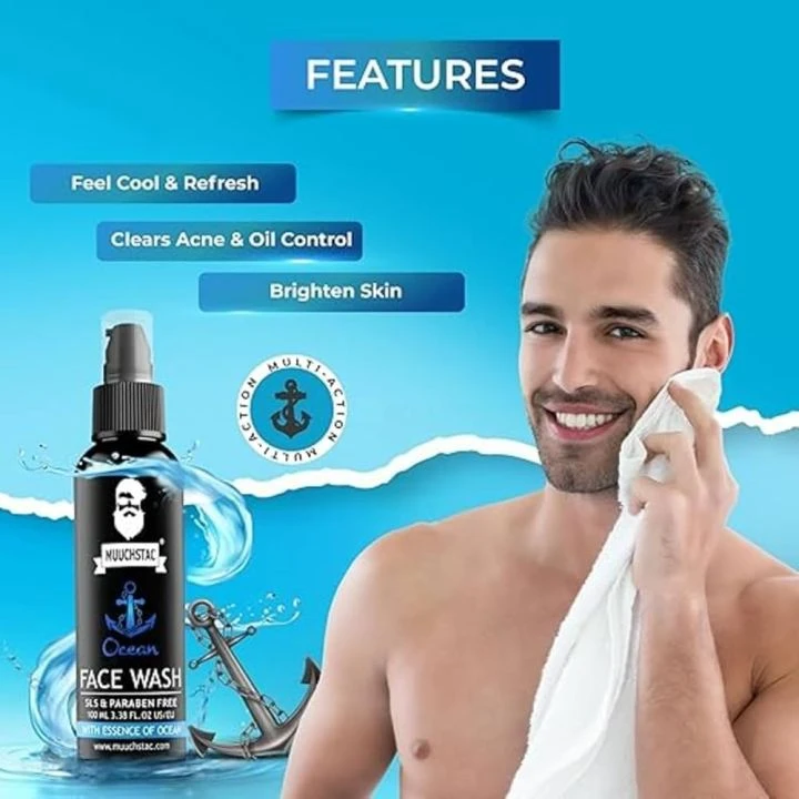Muuchstac Ocean Face Wash for Men 100ml