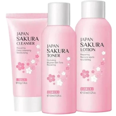 Laikou Japan Sakura Skincare Set – 3pcs