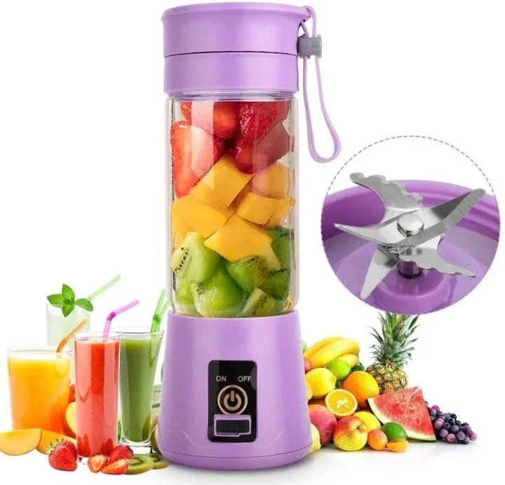 380ML Portable Juicer USB Rechargeable Fruit Vegetable Smoothie Blender Multi functional Juice Cup Mini Home Mixer