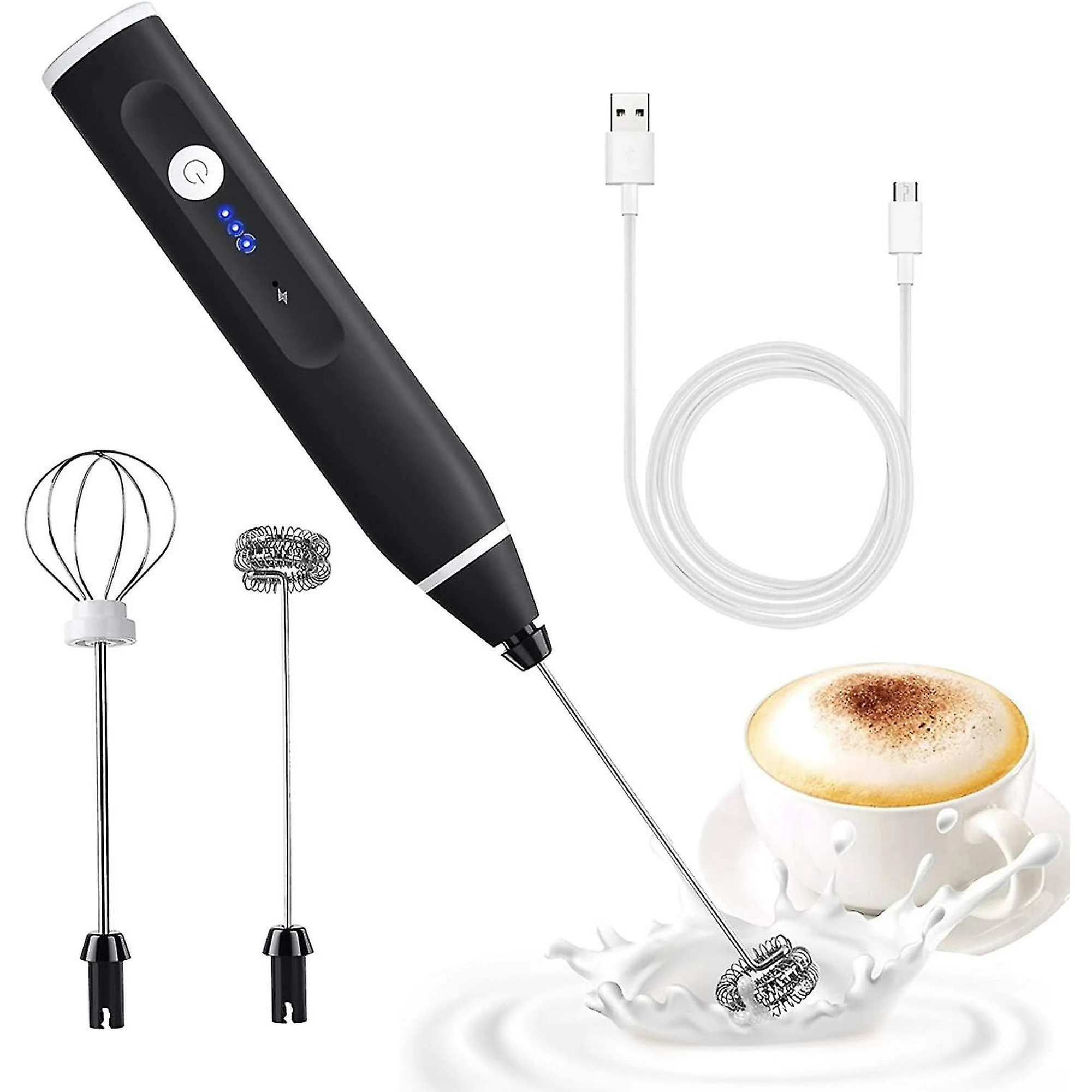 Electric Rechargeable Handheld Coffee Mixer - Perfectly Blend Your Brews With Ease