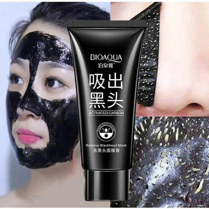 Bioaqua Bamboo Charcoal Black Remover Black Facial Mask - 60gm - Mask -